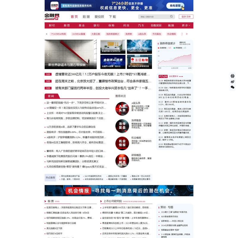 金融界-投资者信赖的金融信息服务平台
